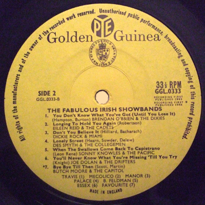 The Fabulous Irish Showbands (1965) B
