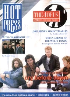 On the cover of Hot Press
